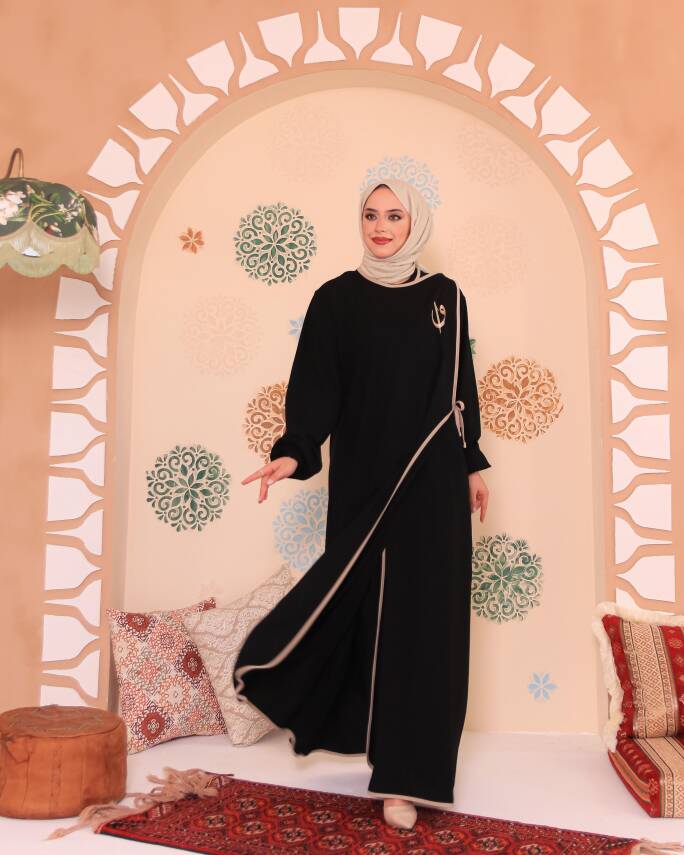 Elif Vav Ferace - Siyah - 2
