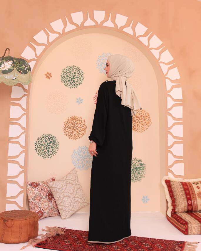 Elif Vav Ferace - Siyah - 3