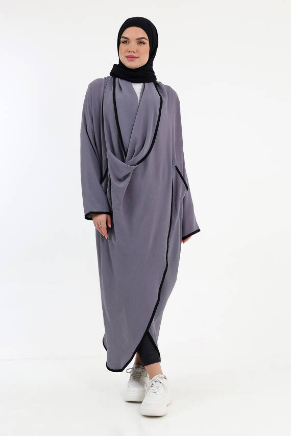 Fenomen Çapraz Tunik - Gri - 5