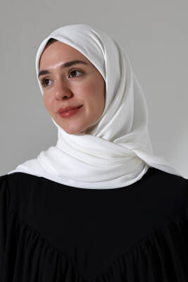 Jazz Eşarp - Beyaz - 5