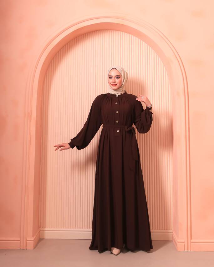 Patlı Elbise - Acı Kahve - 2