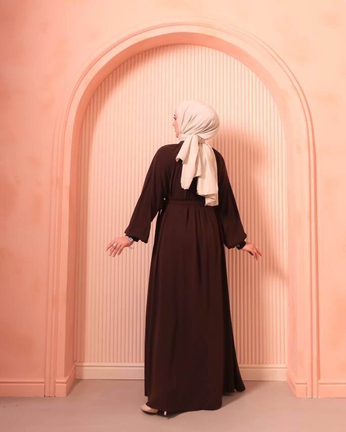 Patlı Elbise - Acı Kahve - 4