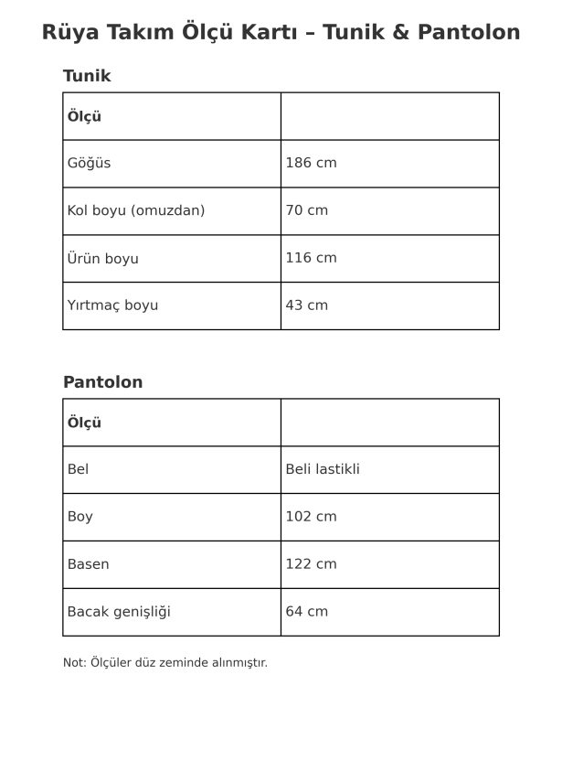 Rüya Takım - Beyaz - 2