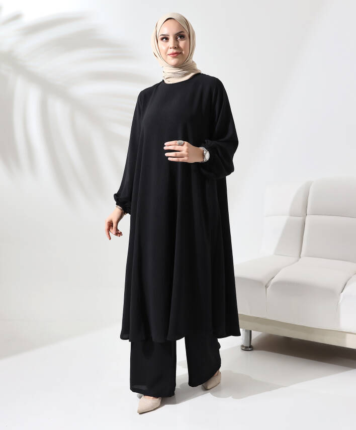 Tam Kloş Mevlana Takım - Siyah - 5