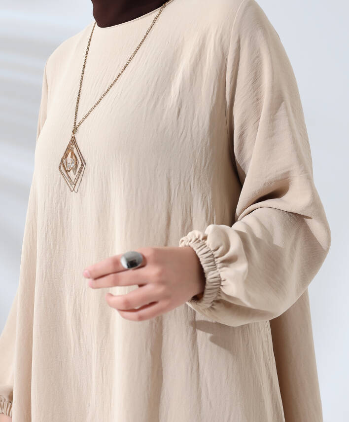Tam Kloş Mevlana Takım - Bej - 4