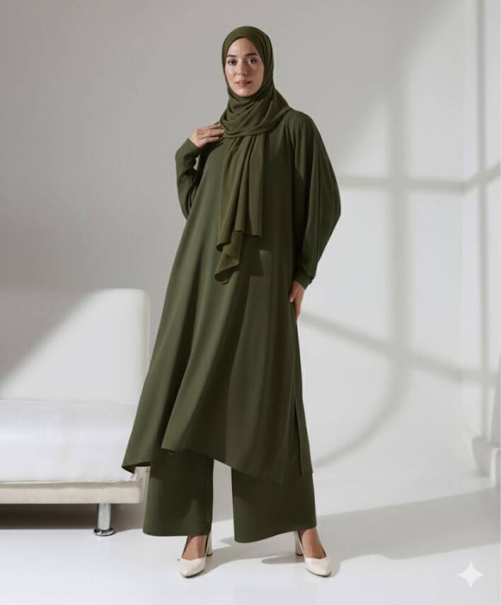 Üçlü Zühre Takım - Haki - 3