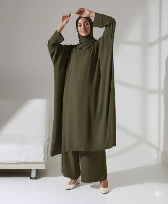 Üçlü Zühre Takım - Haki - 4