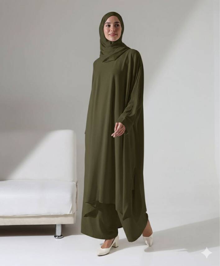 Üçlü Zühre Takım - Haki - 6